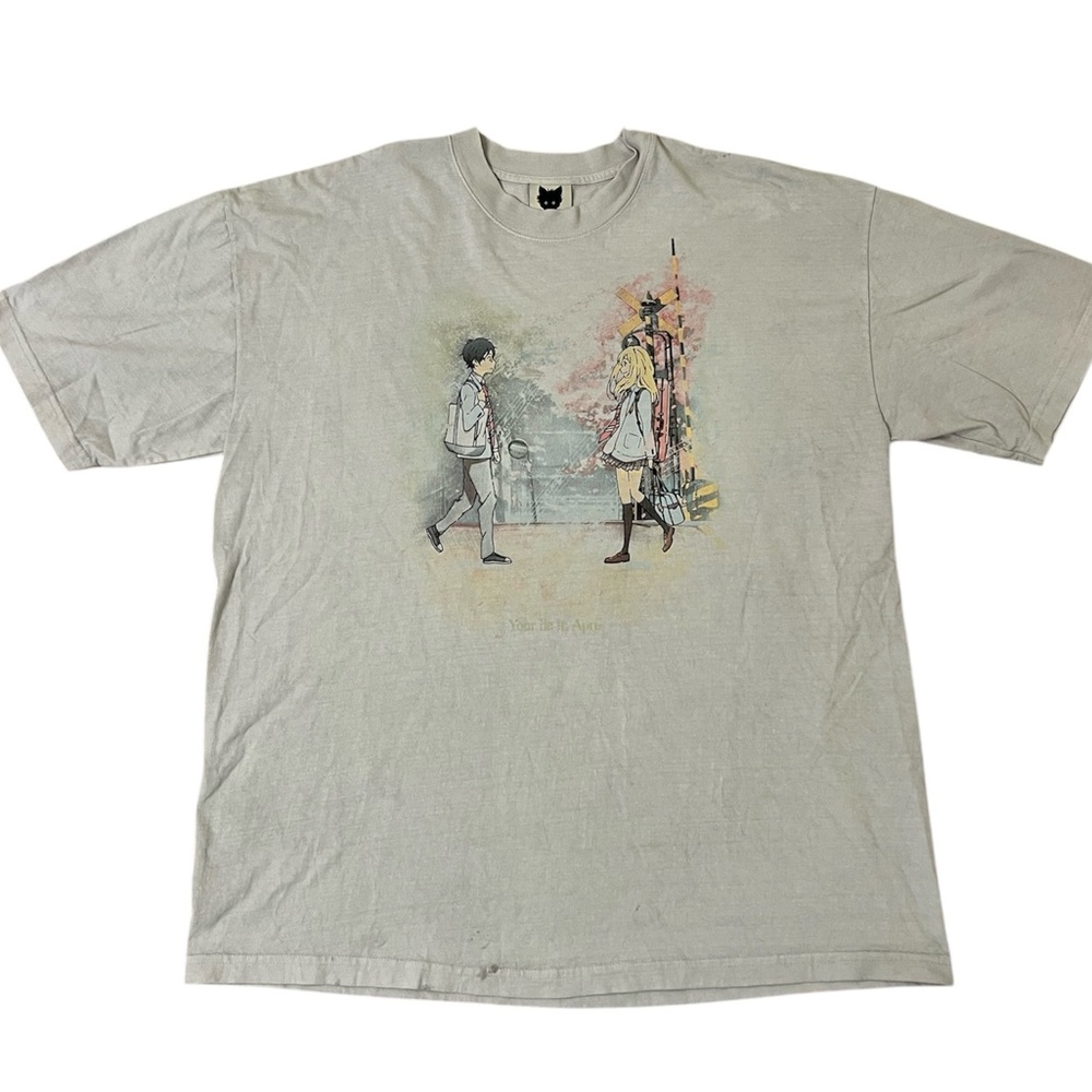 Project Mori Your Lie in April shirt Size XL